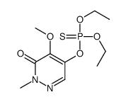 5-diethoxyphosphinothioyloxy-4-methoxy-2-methylpyridazin-3-one Structure