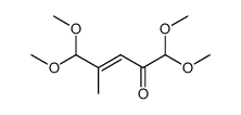 (E)-1,1,5,5-tetramethoxy-4-methyl-pent-3-en-2-one Structure