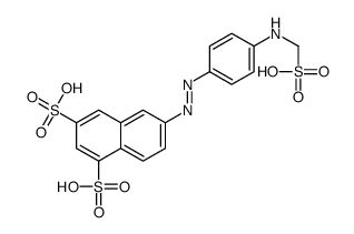 6-[[4-(sulfomethylamino)phenyl]diazenyl]naphthalene-1,3-disulfonic acid结构式