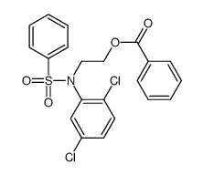 2-[N-(benzenesulfonyl)-2,5-dichloroanilino]ethyl benzoate结构式