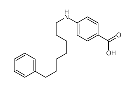 4-(7-phenylheptylamino)benzoic acid结构式