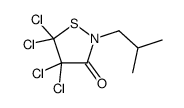 4,4,5,5-tetrachloro-2-(2-methylpropyl)-1,2-thiazolidin-3-one结构式