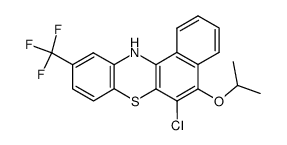 6-chloro-5-isopropoxy-10-trifluoromethyl-12H-benzo[a]phenothiazine Structure