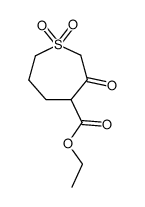 ethyl thiacyclohepten-3-one-4-carboxylate 1,1-dioxide结构式