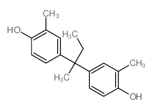 Phenol,4,4'-(1-methylpropylidene)bis[2-methyl- Structure