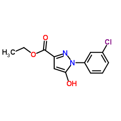 Ethyl 1-(3-chlorophenyl)-5-hydroxy-1H-pyrazole-3-carboxylate Structure