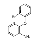 2-(2-bromo-phenoxy)-pyridin-3-ylamine结构式