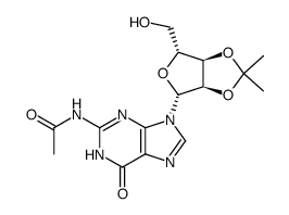 2',3'-O-isopropylidene-N2-acetylguanosine Structure