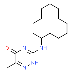 3-(cyclododecylamino)-6-methyl-1,2,4-triazin-5(4H)-one structure