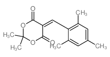 1,3-Dioxane-4,6-dione,2,2-dimethyl-5-[(2,4,6-trimethylphenyl)methylene]- structure