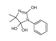 2-Imidazolidinone,5,5-dihydroxy-4,4-dimethyl-1-phenyl-(9CI) Structure