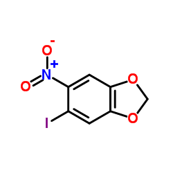 5-Iodo-6-nitro-1,3-benzodioxole结构式