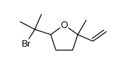 5-(1'-bromo-1'-methyl) ethyl-2-methyl-2-vinyltetrahydrofurane结构式