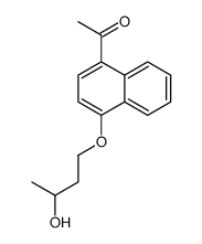 1-(4-Acetyl-1-naphtyloxy)-3-butanol Structure