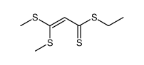 3,3-Bis(methylthio)dithioacrylsaeure-ethylester结构式