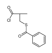 S-benzoyl-3-mercapto-2-methylpropanoyl chloride Structure