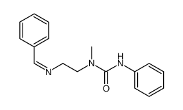 (Z)-1-(2-(benzylideneamino)ethyl)-1-methyl-3-phenylurea结构式