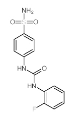 1-(2-fluorophenyl)-3-(4-sulfamoylphenyl)urea结构式