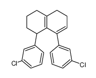 1,8-Bis-(3-chlor-phenyl)-3,4,5,6,7,8-hexahydro-naphthalin结构式