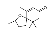 cis-()-2,6,10,10-tetramethyl-1-oxaspiro[4,5]dec-6-en-8-one结构式