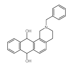 Naphth[2,3-h]isoquinoline-7,12-diol,1,2,3,4,7,12-hexahydro-2-(phenylmethyl)- Structure