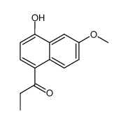 4-hydroxy-6-methoxy-1-naphthylethyl ketone Structure