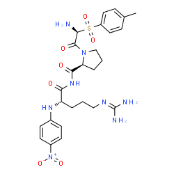 N-alpha-p-Tos-gly-pro-arg-p-nitroanilide Structure