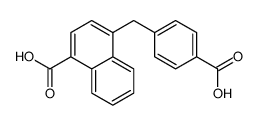 4-[(4-carboxyphenyl)methyl]naphthalene-1-carboxylic acid结构式