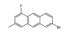 6-bromo-1-fluoro-3-methylanthracene结构式