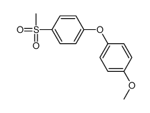 1-methoxy-4-(4-methylsulfonylphenoxy)benzene结构式