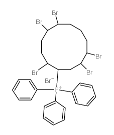 (2,5,6,10,11-pentabromocyclododecyl)-triphenylphosphanium,bromide结构式