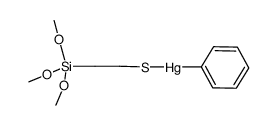 phenyl((2-(trimethoxysilyl)ethyl)thio)mercury结构式