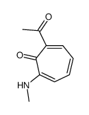 2-acetyl-7-(methylamino)cyclohepta-2,4,6-trien-1-one结构式