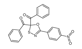 (5-(4-nitrophenyl)-1,3,4-oxathiazole-2,2-diyl)bis(phenylmethanone) Structure