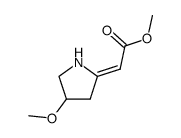 (4-methoxypyrrolidin-2-ylidene)acetic acid methyl ester Structure