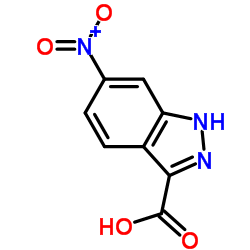 6-Nitro indazole-3-carboxylic acid Structure