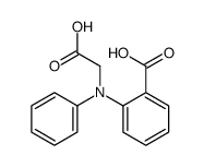 2-[N-(carboxymethyl)anilino]benzoic acid Structure