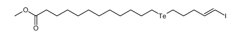 methyl 18-iodo-13-tellura-17-octadecenoate结构式