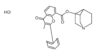 3-Quinuclidinyl 3-methylflavone-8-carboxylate hydrochloride structure