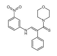 1-morpholin-4-yl-3-(3-nitroanilino)-2-phenylprop-2-ene-1-thione Structure