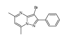 3-bromo-5,7-dimethyl-2-phenylpyrazolo[1,5-a]pyrimidine Structure