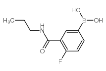 4-FLUORO-3-(N-PROPYLCARBAMOYL)BENZENEBORONIC ACID structure