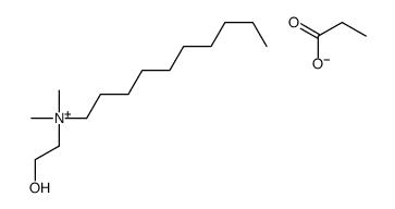 decyl-(2-hydroxyethyl)-dimethylazanium,propanoate Structure