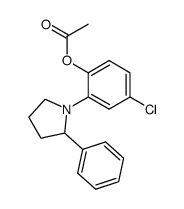 4-chloro-2-(2-phenyl-1-pyrrolidinyl)phenol acetate Structure