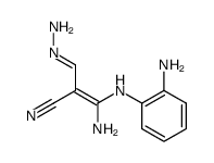 3-amino-3-(o-aminoanilino)-2-cyano-2-propenal hydrazone Structure