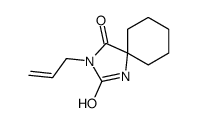 3-allyl-1,3-diazaspiro[4.5]decane-2,4-dione结构式