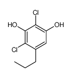 2,4-dichloro-5-propylbenzene-1,3-diol Structure