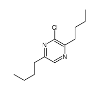 2,5-dibutyl-3-chloropyrazine Structure