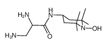 N-(2,2,6,6-tetramethyl-1-oxy-4-piperidinyl)-2,3-diaminopropionamide Structure