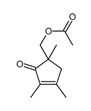 (1,3,4-trimethyl-2-oxocyclopent-3-en-1-yl)methyl acetate结构式